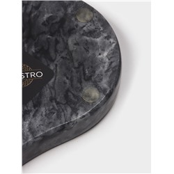 Подставка под ложку Magistro Marble, мрамор, чёрная