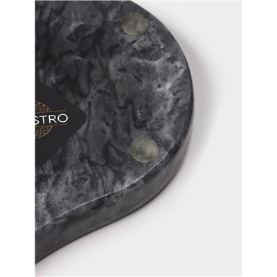 Подставка под ложку Magistro Marble, мрамор, чёрная