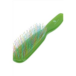 Kristaller Расчёска массажная для волос / Нефрит 2041, пластик, 22 см, зеленый KRISTALLER, 1133500