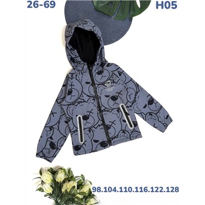 Ветровка H05 серый