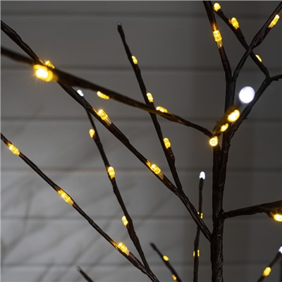 УЦЕНКА Дерево светодиодное 1.5 м, 224 LED, 220 В, эффект мерцания, свечение белое/тёплое белое