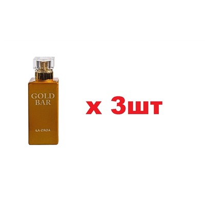 Туалетная вода Gold Bar La Croa 50мл жен edt тестер 3шт