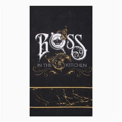 Набор кухонных полотенец «Доляна» Boss: 35×60 см - 4 шт., 100% хлопок, 160 г/м²