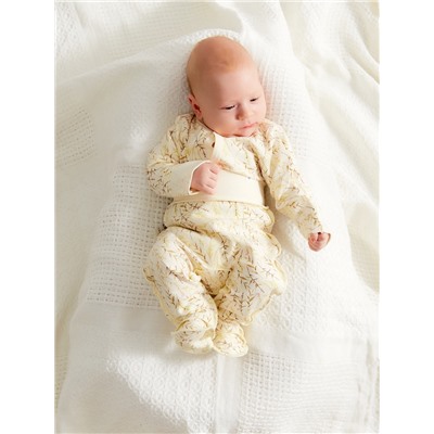 Боди детское с длинным рукавом MINAKU Nature, рост 62-68 см