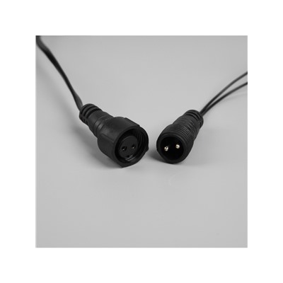 Гирлянда «Бахрома» 6×0.7 м, IP44, УМС, тёмная нить, 120 LED, свечение мульти, 220 В