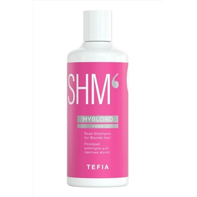 TEFIA Myblond Розовый шампунь для светлых волос / Rose Shampoo for Blonde Hair, 300 мл KRISTALLER, 1112413