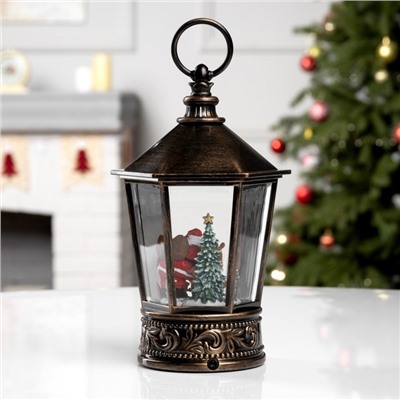 Фигура светодиодная «Снежные чудеса», 22×14 см, музыка, батарейки ААх3 (не в комплекте), USB, свечение тёплое белое