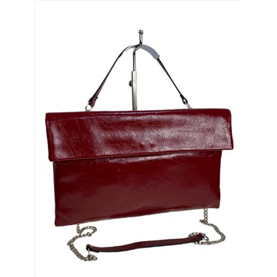 Женская сумка из натуральной кожи, цвет  бордовый