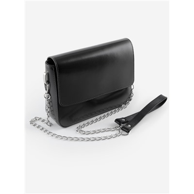 Ручка для сумки, с цепочками и карабинами, 120×1.8 см, чёрная