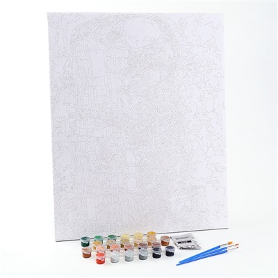 Картина по номерам на холсте с подрамником «Поцелуй» Густав Климт, 40×50 см