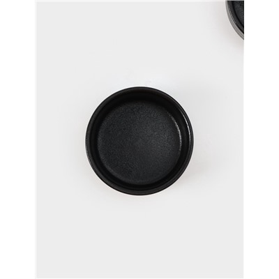 Соусники Magistro Pietra lunare, набор 2 шт., 80 мл, фарфор, чёрные