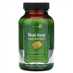 Irwin Naturals, Bloat-Away, диуретик 60 жидких гелевых капсул