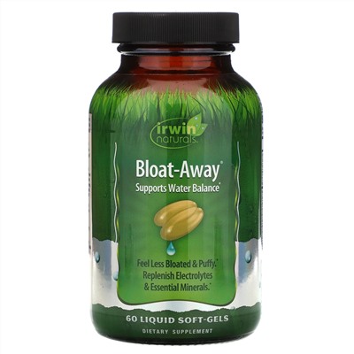 Irwin Naturals, Bloat-Away, диуретик 60 жидких гелевых капсул