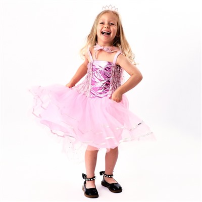 Карнавальный костюм «Красивая принцесса»: платье, накидка, ободок, рост 104-134 см