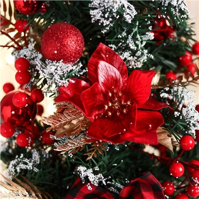 Искусственная ёлка настольная «Зимнее волшебство. Праздничная», 20×58 см, ПВХ ветки отгибаются