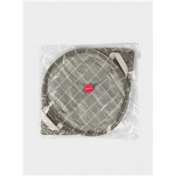 Корзина для белья Доляна «Клетка», 30×30×30 см, серая