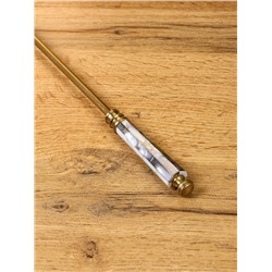 Ложка для обуви «Перламутр», 48.5 см, латунь, смола