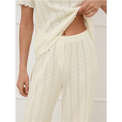 Omsa Пижама OmD 0250D POINTELLE Пижама жен. (Футболка+Брюки широкие с гульфиком), СО