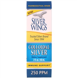 Natural Path Silver Wings, Коллоидное серебро, 250 частей на миллион, 2 жидких унции (60 мл)