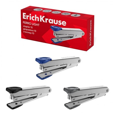 Степлер 10 на 15 листов металлический 4555 ErichKrause