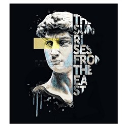 Холст с красками 40х50 см по номерам "Статуя Давида" (24цв.)