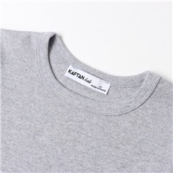 Футболка детская KAFTAN: Basic line, размер 30 (98-104 см), серая