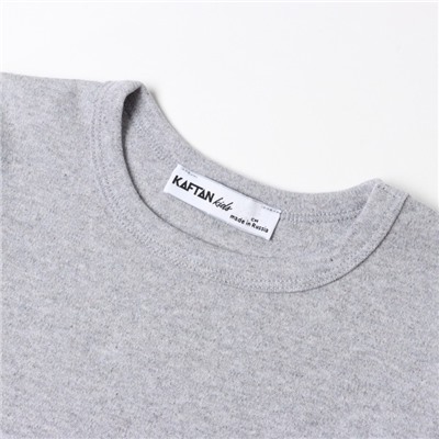Футболка детская KAFTAN: Basic line, размер 30 (98-104 см), серая