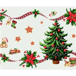 Дорожка столовая "Новогодняя ностальгия" 45*150 см. хлопок 100%