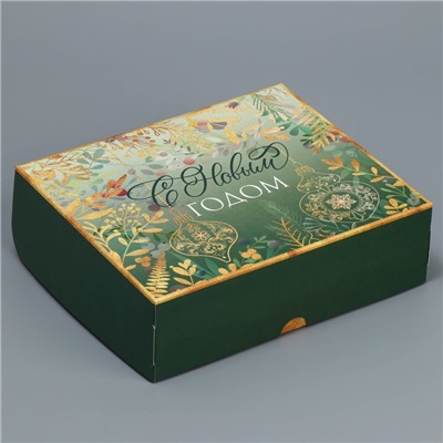 Упаковка для кондитерских изделий «С Новым годом», 20×17×6 см