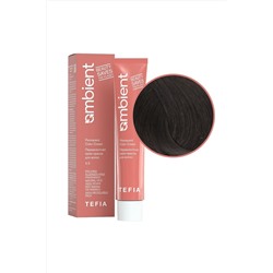 TEFIA Ambient 5.11 Перманентная крем-краска для волос / Светлый брюнет интенсивный пепельный, 60 мл KRISTALLER, 1109789