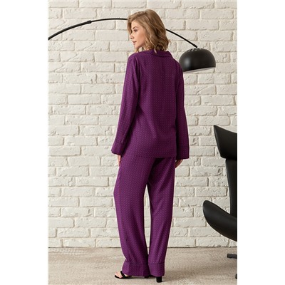 Пижама жен: куртка, брюки Mia Cara AW23WW318 Plum Jam сливовый
