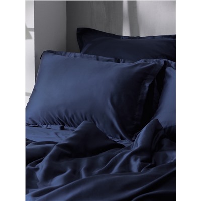 Наволочка SL Home Tencel, 50×70+3 см, синяя, тенсель, эвкалиптовое волокно 100%