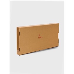 Плетёная корзина для белья с крышкой «Лён», 60 л, 43×20×80 см, графит