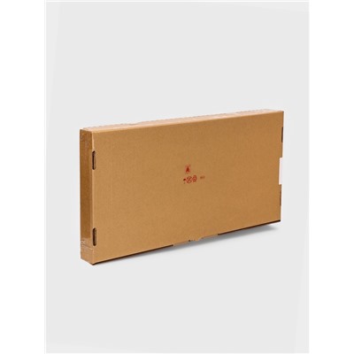 Плетёная корзина для белья с крышкой «Лён», 60 л, 43×20×80 см, графит