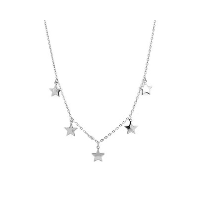 Колье из серебра без вставки, ТФК-43