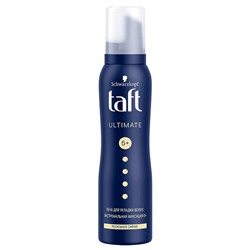 Пена для укладки волос Taft Ultimate экстремальная фиксация №5+, 150 мл