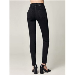 Брюки джинсовые женские CONTE CON-520 Джинсы skinny с кокеткой и тремя пуговицами