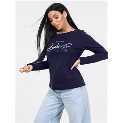 Лонгслив "Флоп" (Темно-синий)