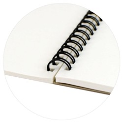 Альбом для зарисовок (скетчпад)  А5 140х200 мм 60л твердая обложка на спирали "СЕРДИТЫЙ ЕНОТ" белый офсет 100 г/м2 70480 Феникс