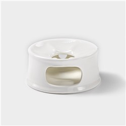 Подставка для подогрева Wilmax, d=13 см, фарфор, белая