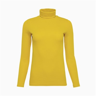 Водолазка женская MINAKU: Basic line, размер 50, цвет горчица