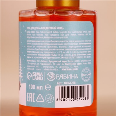 Подарочный набор новогодний «Уютной зимы»: гель для душа, 3×100 мл, URAL LAB