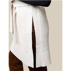 Удлиненный жилет из пряжи с кашемиром