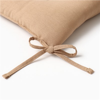 Подушка на стул «Этель» ECO, 42×42 см, бежевая