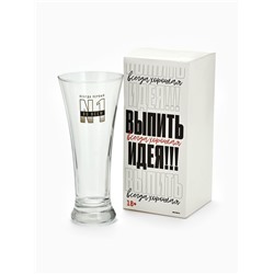 Бокал для пива с надписью «Всегда первый, №1», 320 мл