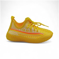 Кроссовки текстильные Y1203-2a желтые