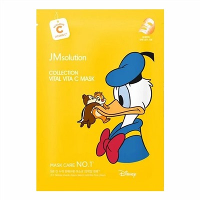 JMsolution Маска тканевая для сияния кожи с витамином С / Disney Collection Vital Vita C Mask, 30 мл 22381