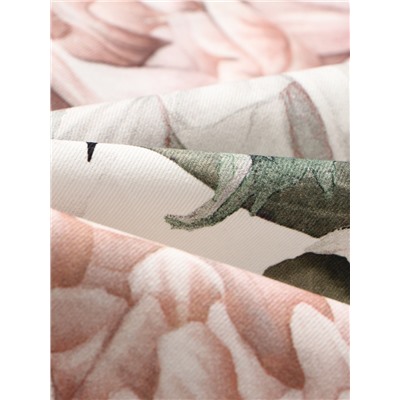 Набор салфеток с декоративными кольцами Этель «Пионы» 40×40 см - 2 шт., 100% хл, саржа 190 г/м²