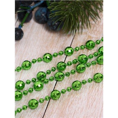 Бусы на ёлку «Шары рельефные», длина 2.7 м, d=8 мм, МИКС
