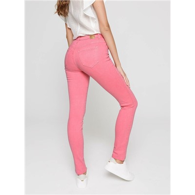 Джинсы CONTE Цветные джинсы skinny с высокой посадкой и эффектом варки CON-236 Lycra